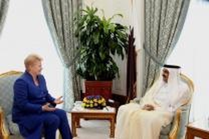 D.Grybauskaitė: Lietuvos ir Kataro bendradarbiavimui durys atvertos