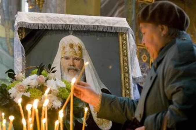 Rusija atsisveikina su patriarchu Aleksijumi II