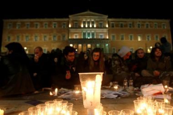 Anarchistai Graikijoje buvo užėmę televiziją 
