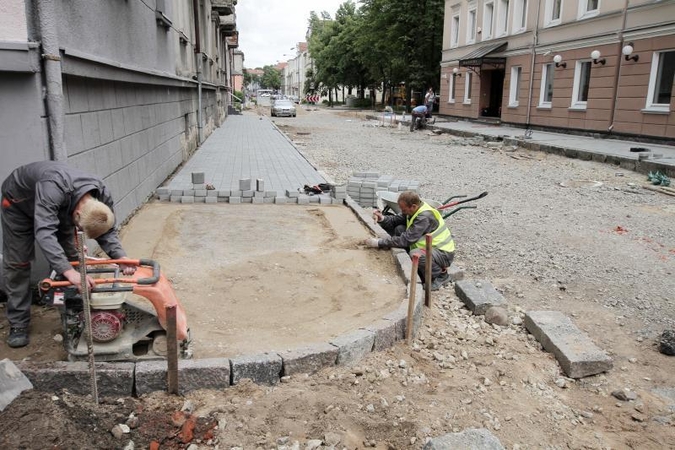 Grindinio akmenis į J.Janonio gatvę parveš penktadienį