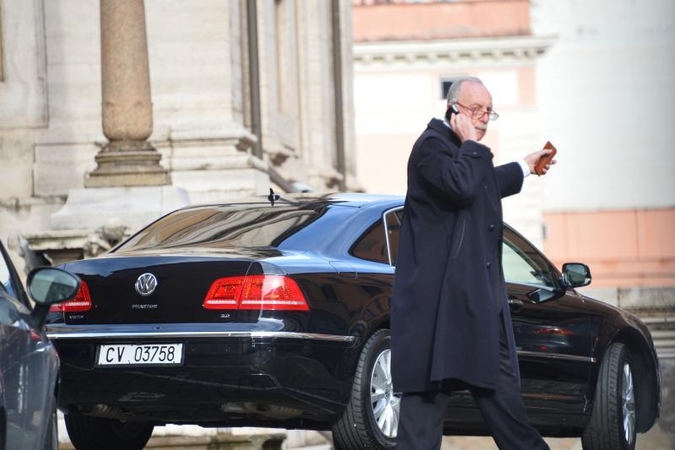 Popiežius Pranciškus užsuko pasimelsti į Romos baziliką