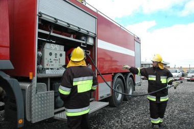 Degančiame sandėliuke rastas vyras