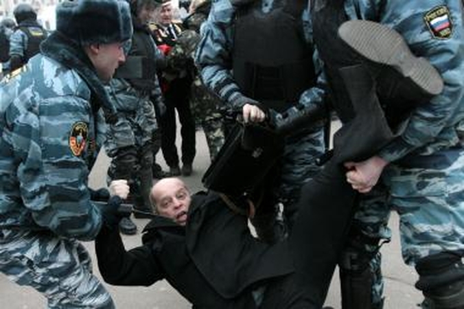 Milicija nutraukė opozicijos protestą