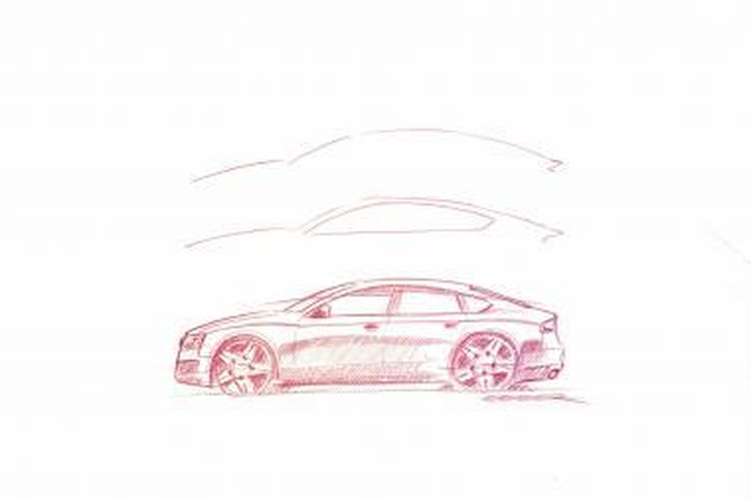 Naujojo “Audi A5 Sportback” eskizai