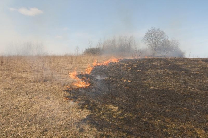 Klaipėdos apskrityje šįmet jau išdegė 10 hektarų pievų
