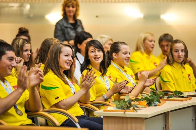 Kauniečiams Pietų Korėjoje teko rungtis ir pliaupiant liūčiai