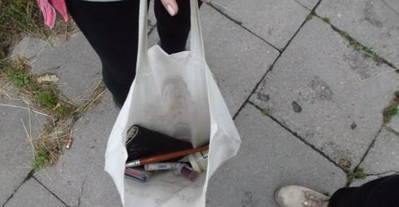 Sostinės tvarkdariai pričiupo dvi viaduką tepliojusias merginas (foto)