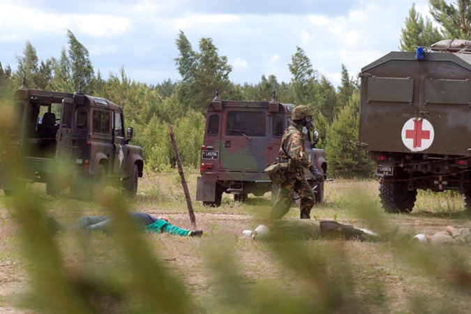 Pabradės poligone – gyventojų gelbėjimo pratybos