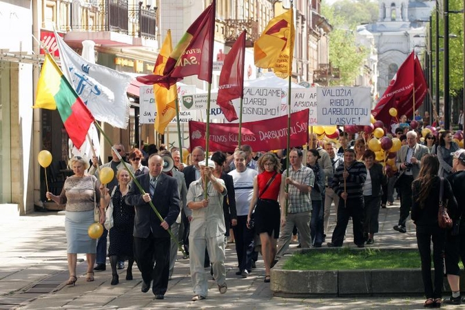 Kauno profsąjungų atstovai: ačiū, kad leidžiate kvėpuoti!