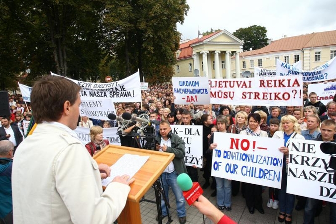 Lenkų protesto eitynėse tvarką užtikrins pareigūnai