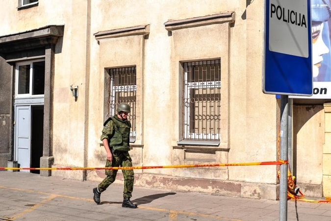 Centro policijos komisariate – aliarmas dėl sprogmenų