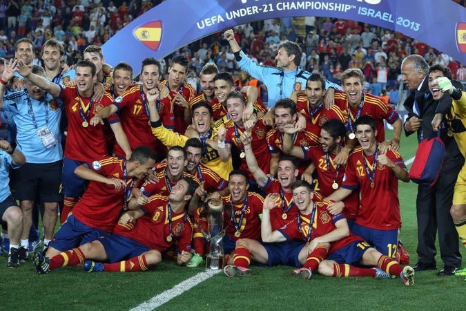 Ispanijos jaunimo futbolo rinktinė apgynė Europos čempionės titulą