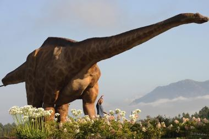 Atrasti didžiausi dinozauro pėdsakai Europoje