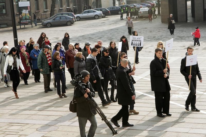 Kaune – dar vienas protestas prieš ACTA 