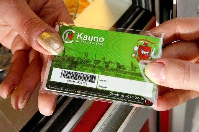 Naujos e. bilieto kortelės kaina – keturiskart didesnė