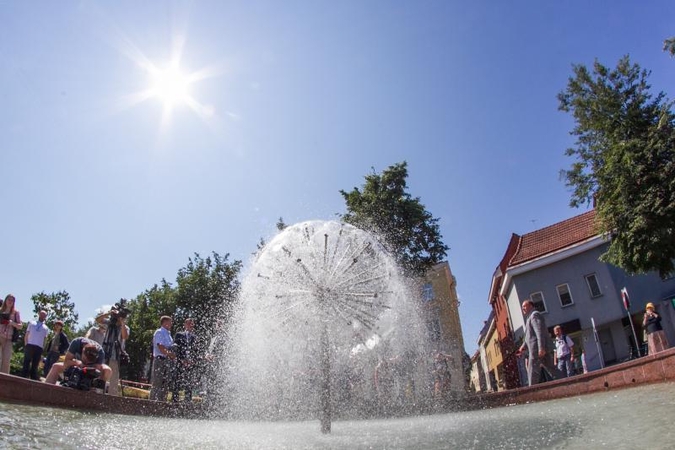 Vokiečių gatvė turi   atnaujintą   fontaną