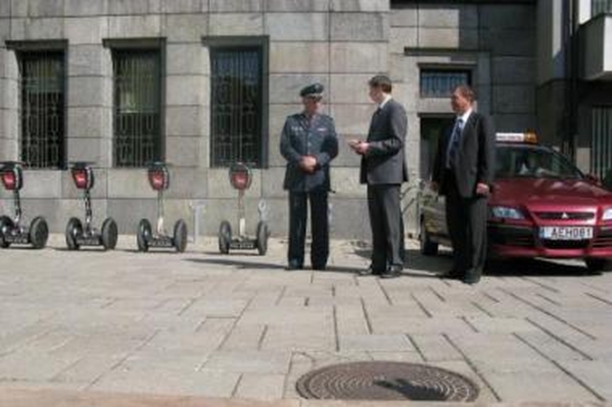 Sezonas: policininkai riedžiais patruliuos iki spalio pabaigos.
