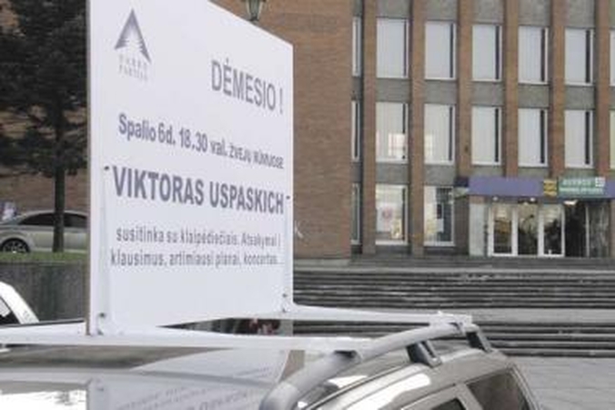 Kandidatai draudimų nepaiso
