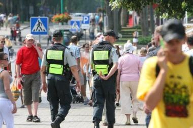 Ramybė: sausakimšoje Palangoje šią vasarą išvengta itin sunkių nusikaltimų.