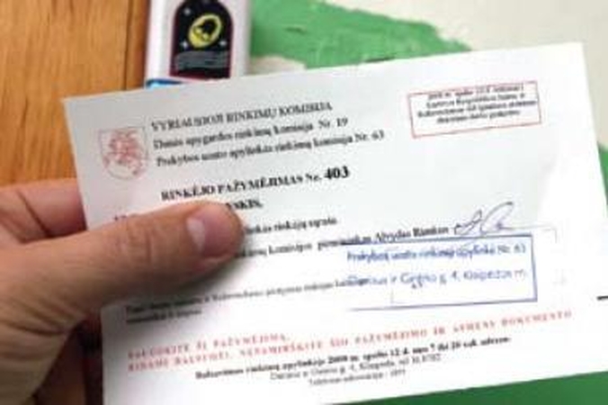 Kvietimai balsuoti – į namus