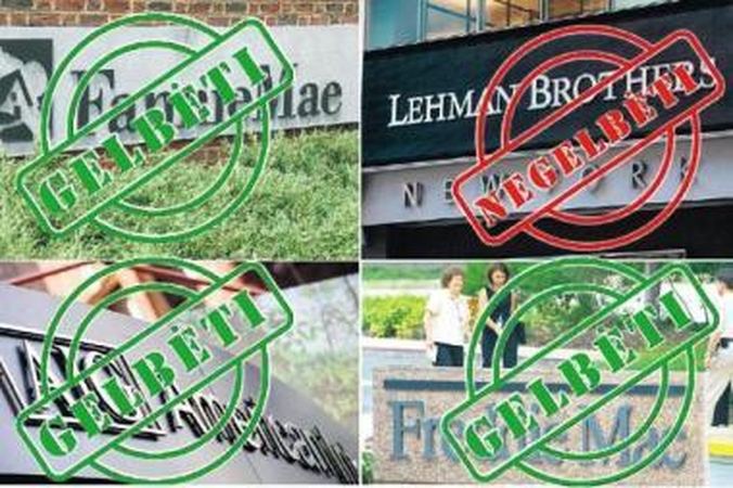 Išgąsdino: prieš metus priimtas sprendimas nepadėti žlungančiam bankui "Lehman Brothers" sukėlė paniką rinkoje, todėl baimindamasi visos finansų sistemos griūties vėliau JAV valdžia...