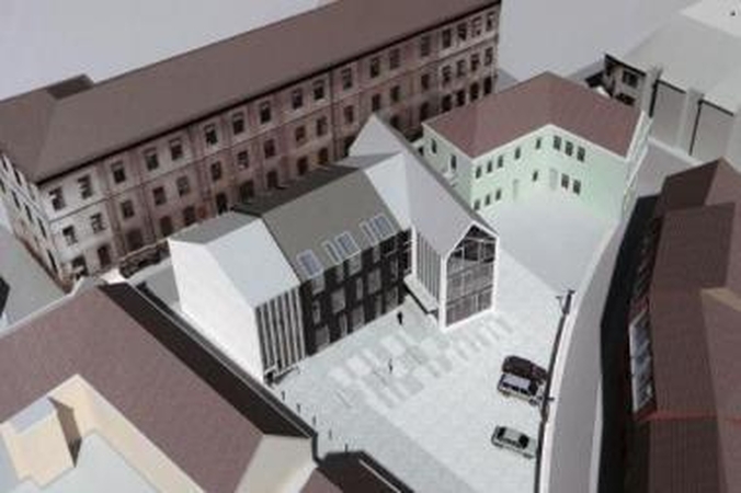 Užkliuvo: pastato fasadų skaidymą ekspertai sukritikavo, patarė statiniui ieškoti kito drabužio.