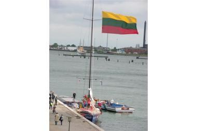 Jachta "Ambersail" Kopenhagos uoste.