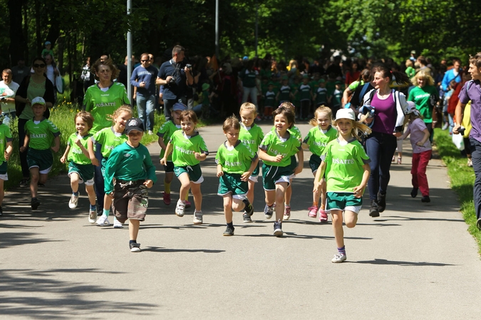 Sporto dieną rungėsi ir vaikai, ir veteranai